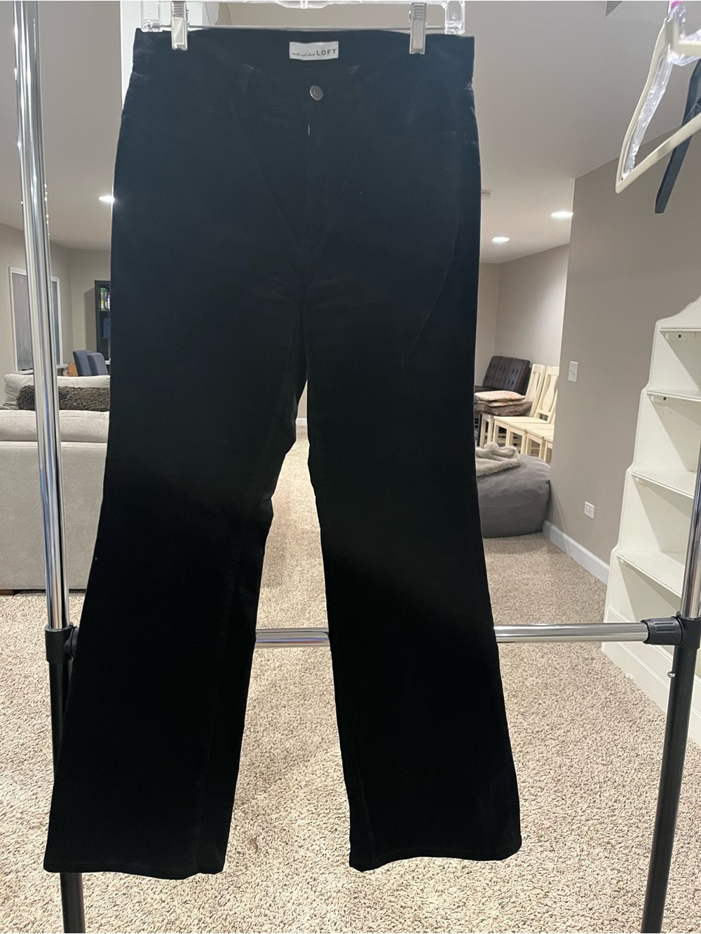 LOFT velvet flare leg Pants